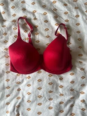 aerie Red T-Shirt Bra with Molded Cups